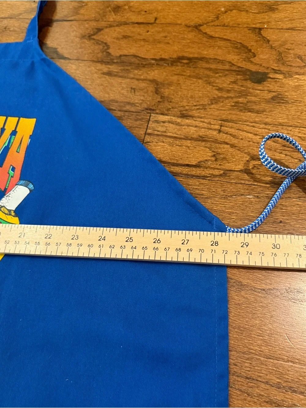 Vintage 1993 New Orleans Jambalaya Recipe Apron Kelley & Abide Blue Cook
